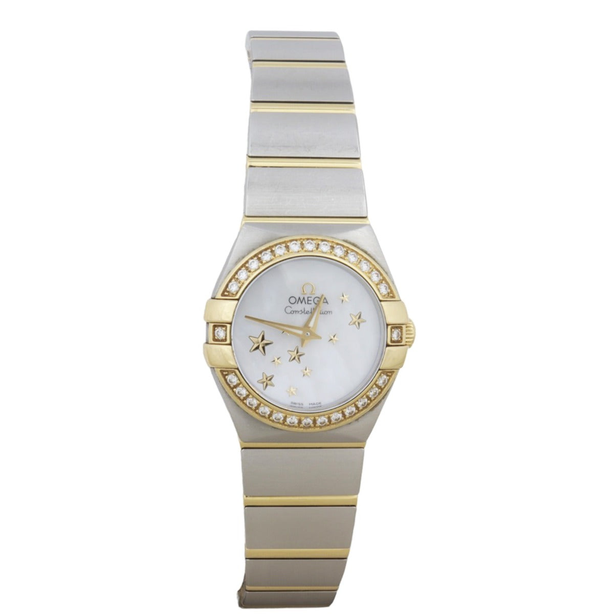 Omega Constellation 18k Yellow Gold Diamond 24mm Watch