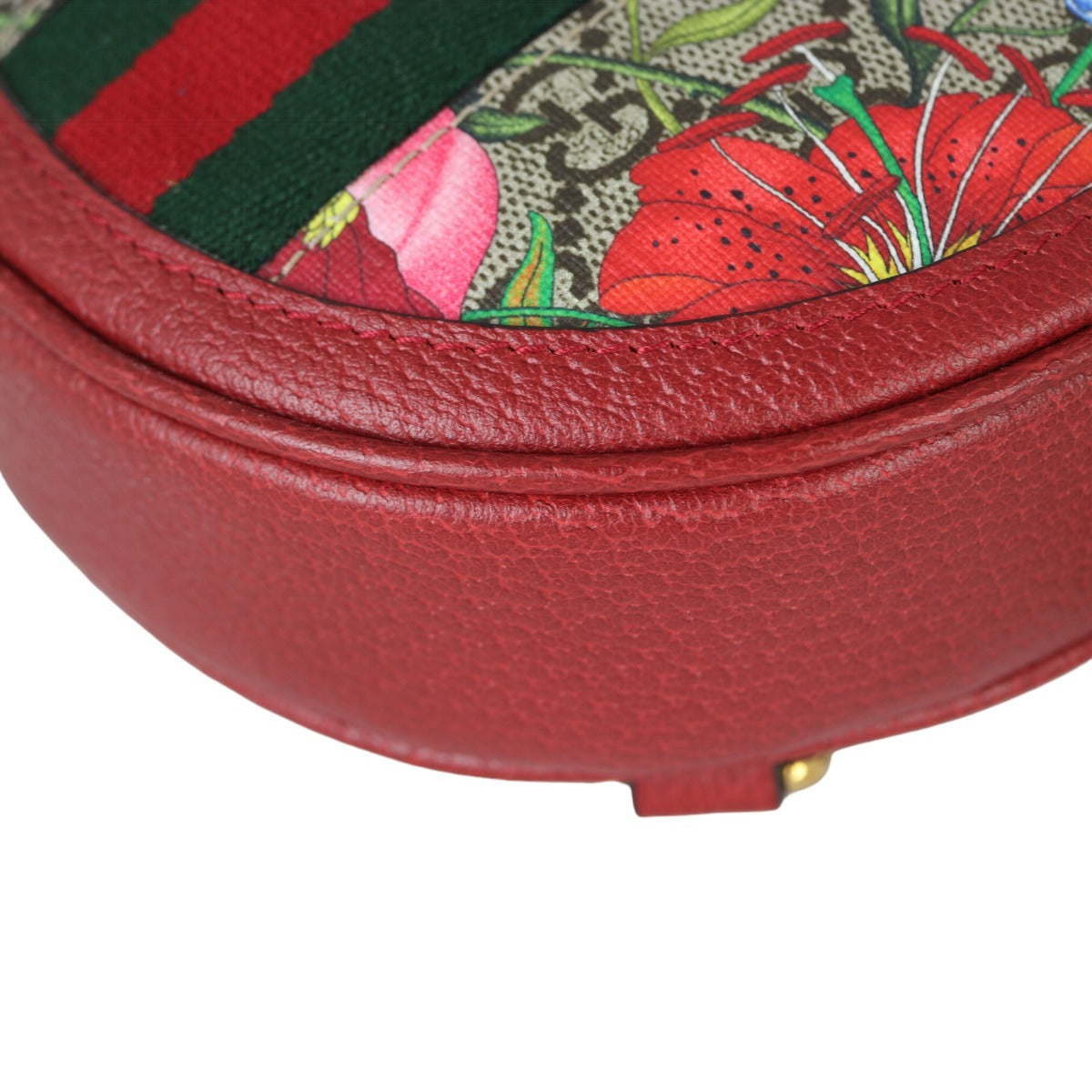Gucci Flora GG Supreme Ophidia Round Backpack Mini