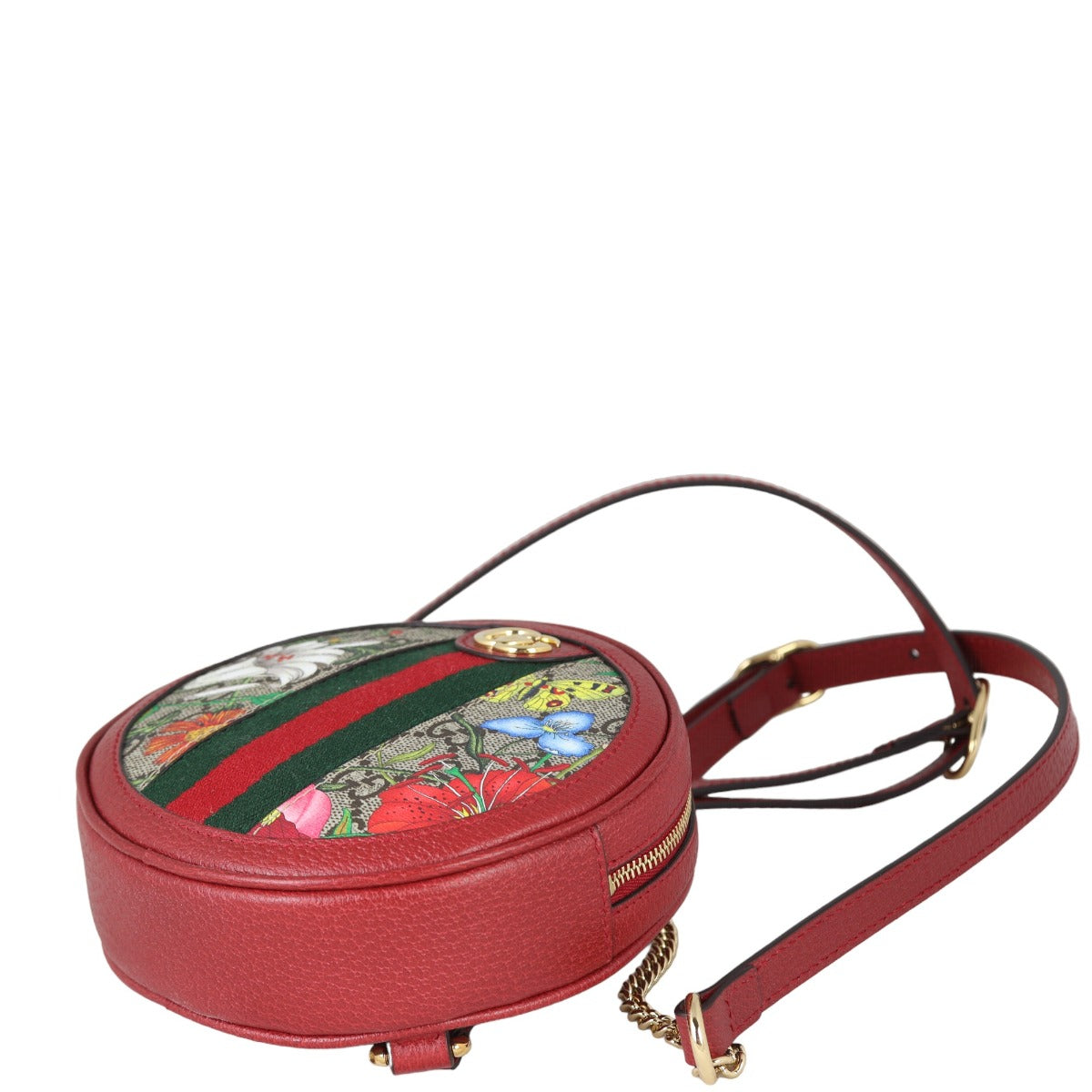 Gucci Flora GG Supreme Ophidia Round Backpack Mini