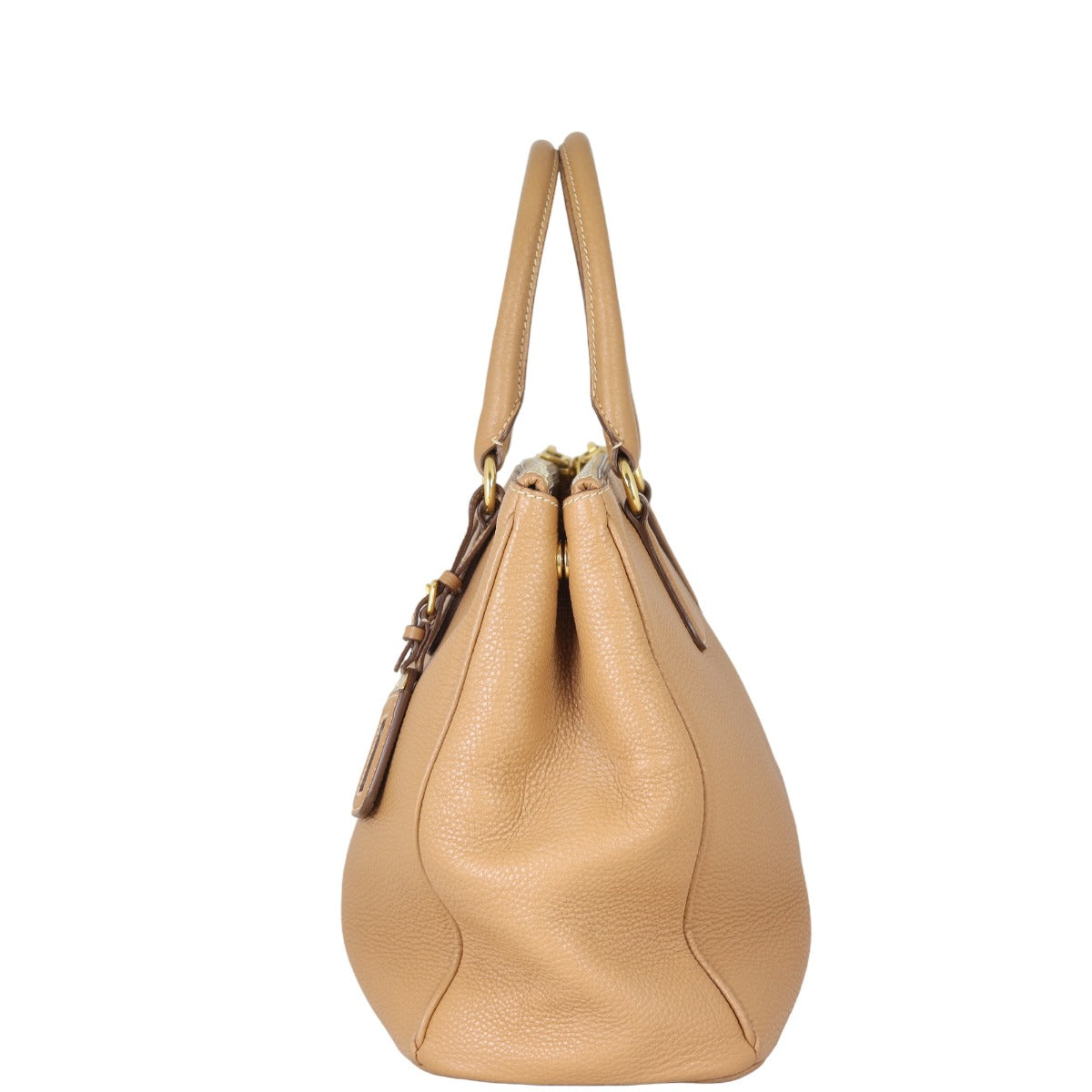 Prada Vitello Daino Double Zip Tote