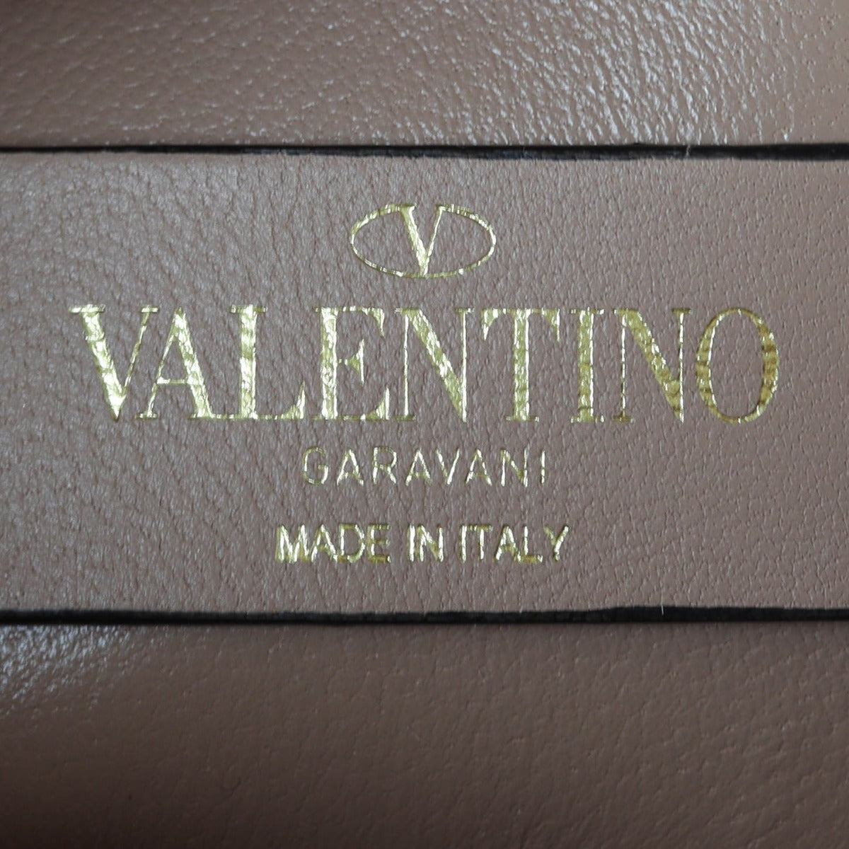 Valentino Roman Stud Shoulder Bag Medium Interior Stamp