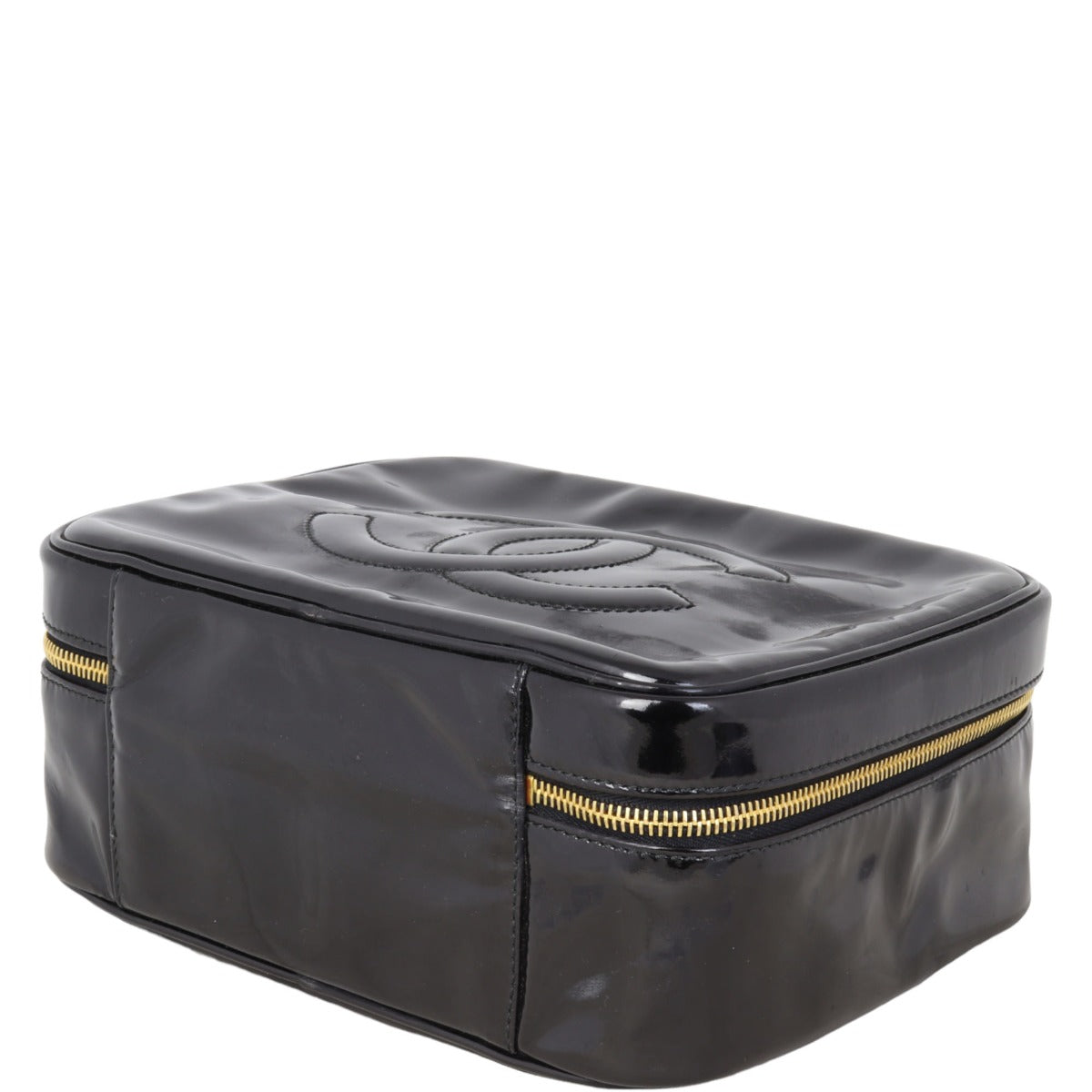Chanel Timeless Double Zip Vanity Case Patent