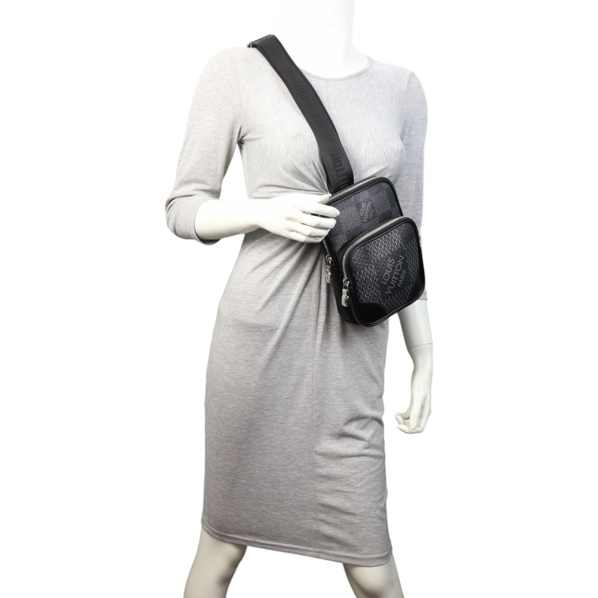 Louis Vuitton Amazone 3DSling Bag Damier Graphite