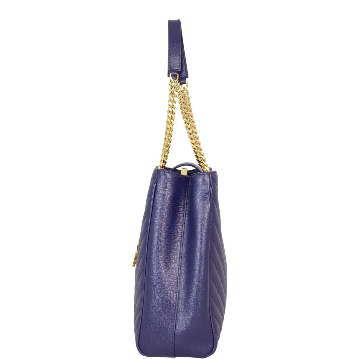 Saint Laurent Chevron Shopping Tote