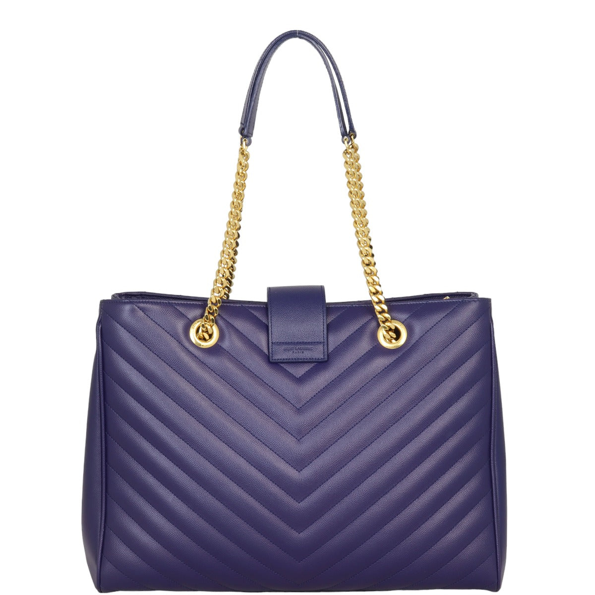 Saint Laurent Chevron Shopping Tote