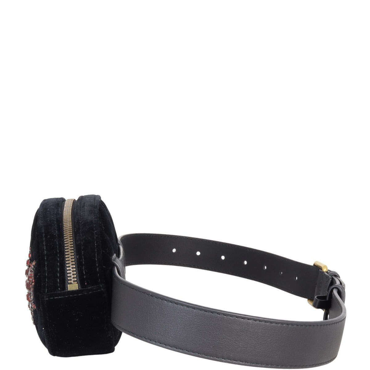 Gucci GG Marmont Belt Bag Crystal Star Velvet