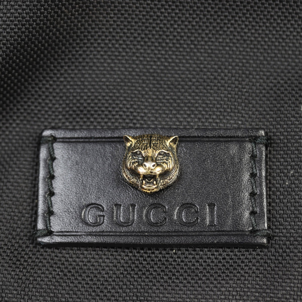 Gucci Techno Canvas Animalier Web Backpack
