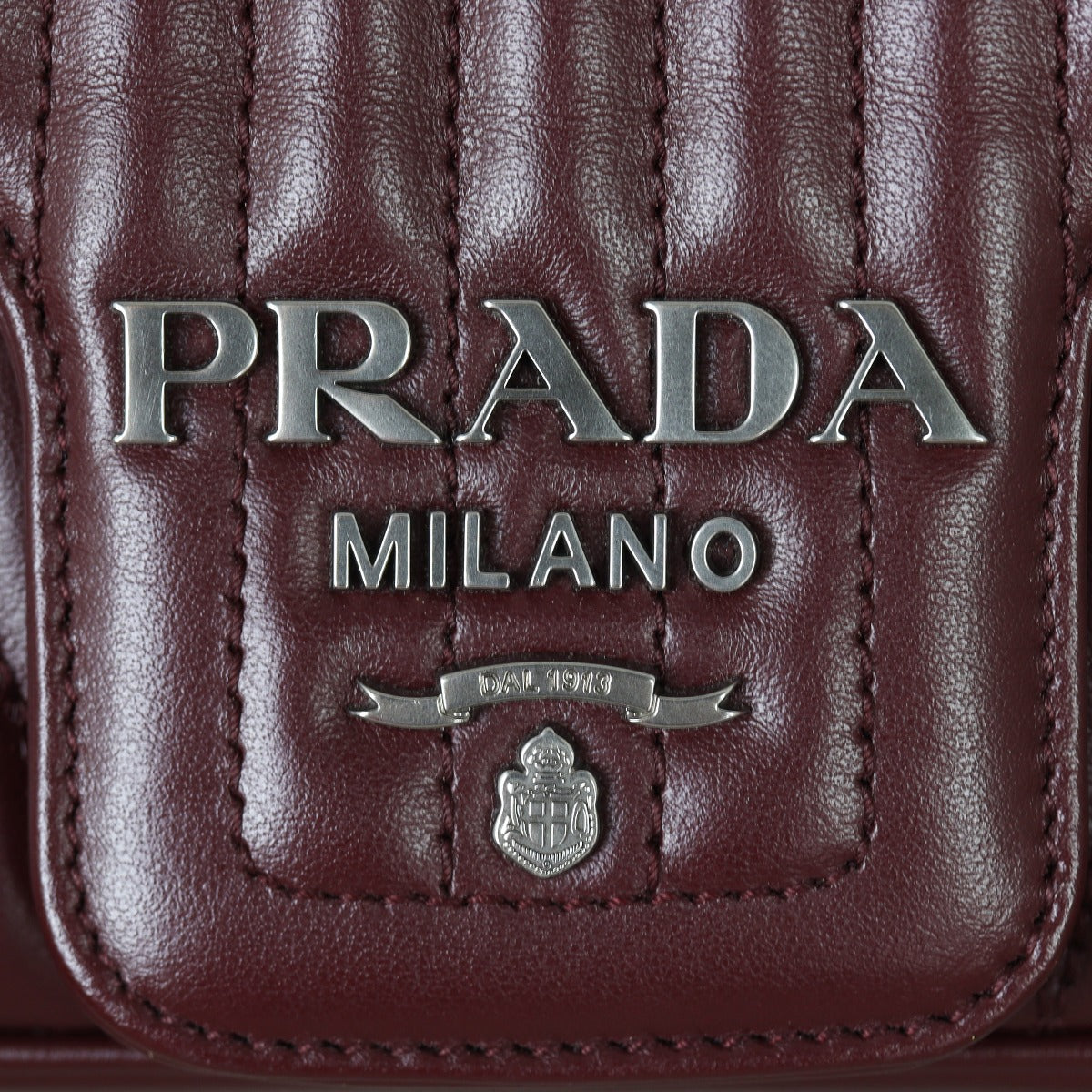 Prada Diagramme Shoulder Bag Large Hardware