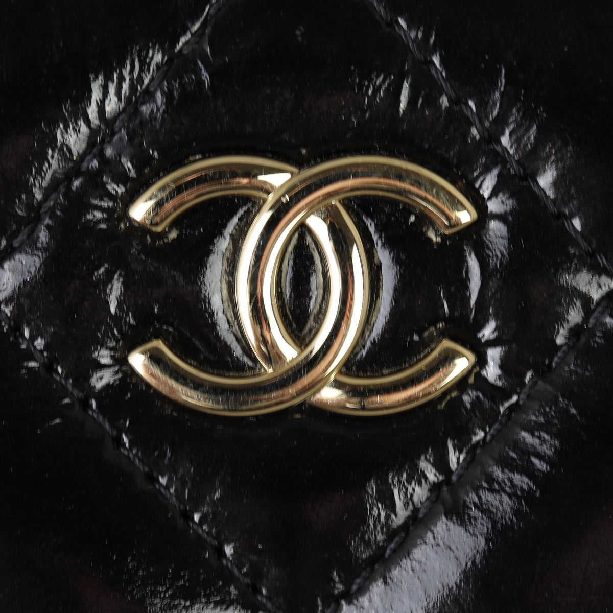 Chanel Vanity Case Chain Bag MIni Patent Hardware