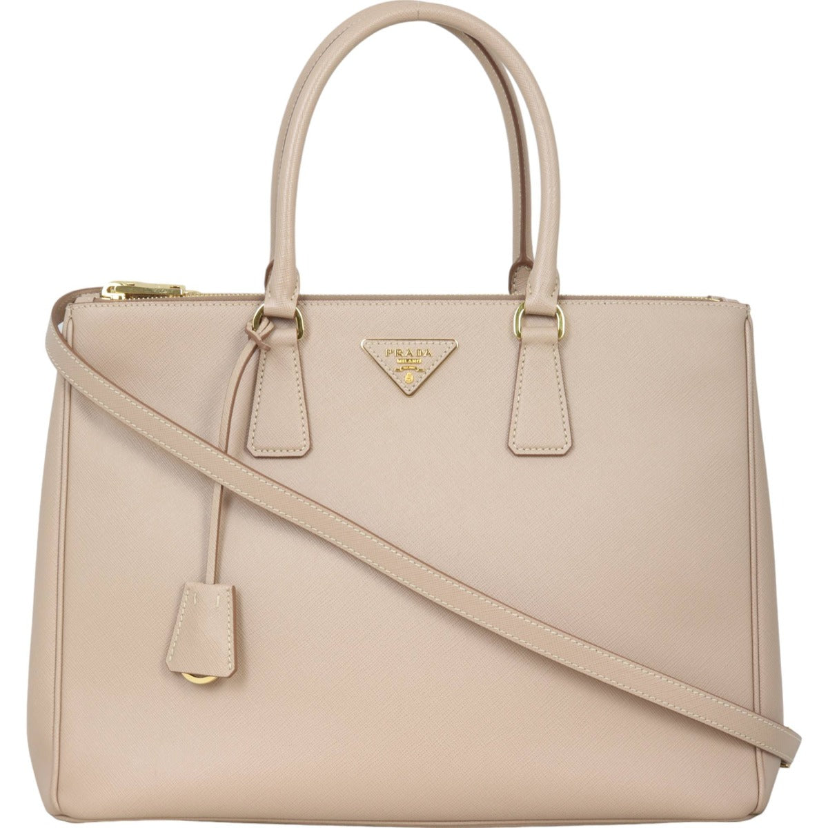 Prada Saffiano Lux Galleria Double Zip Tote Large