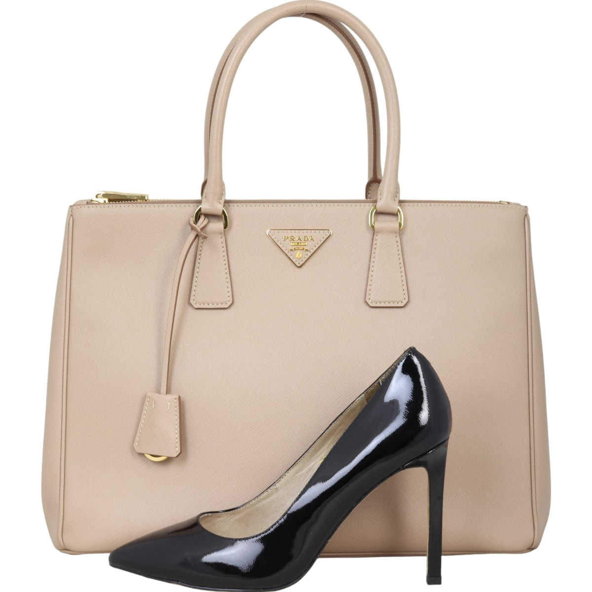 Prada Saffiano Lux Galleria Double Zip Tote Large