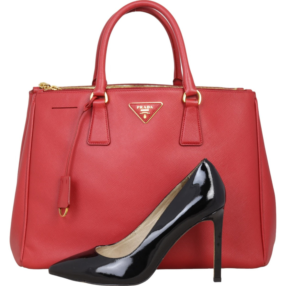 Prada Saffiano Lux Galleria Double Zip Tote Large