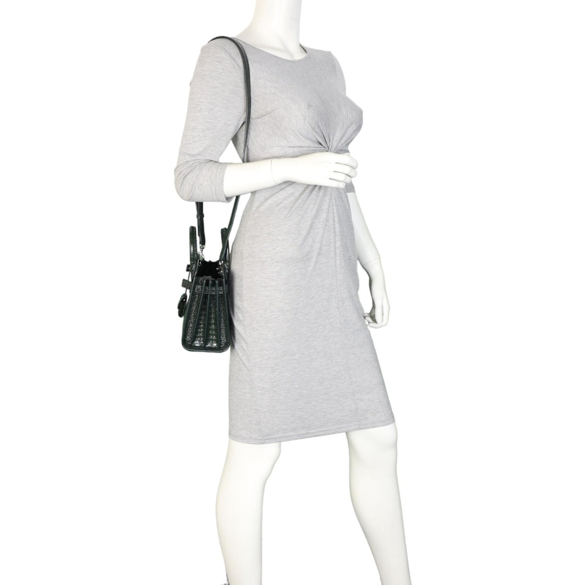 Saint Laurent Sac de Jour Nano Croc-Embossed