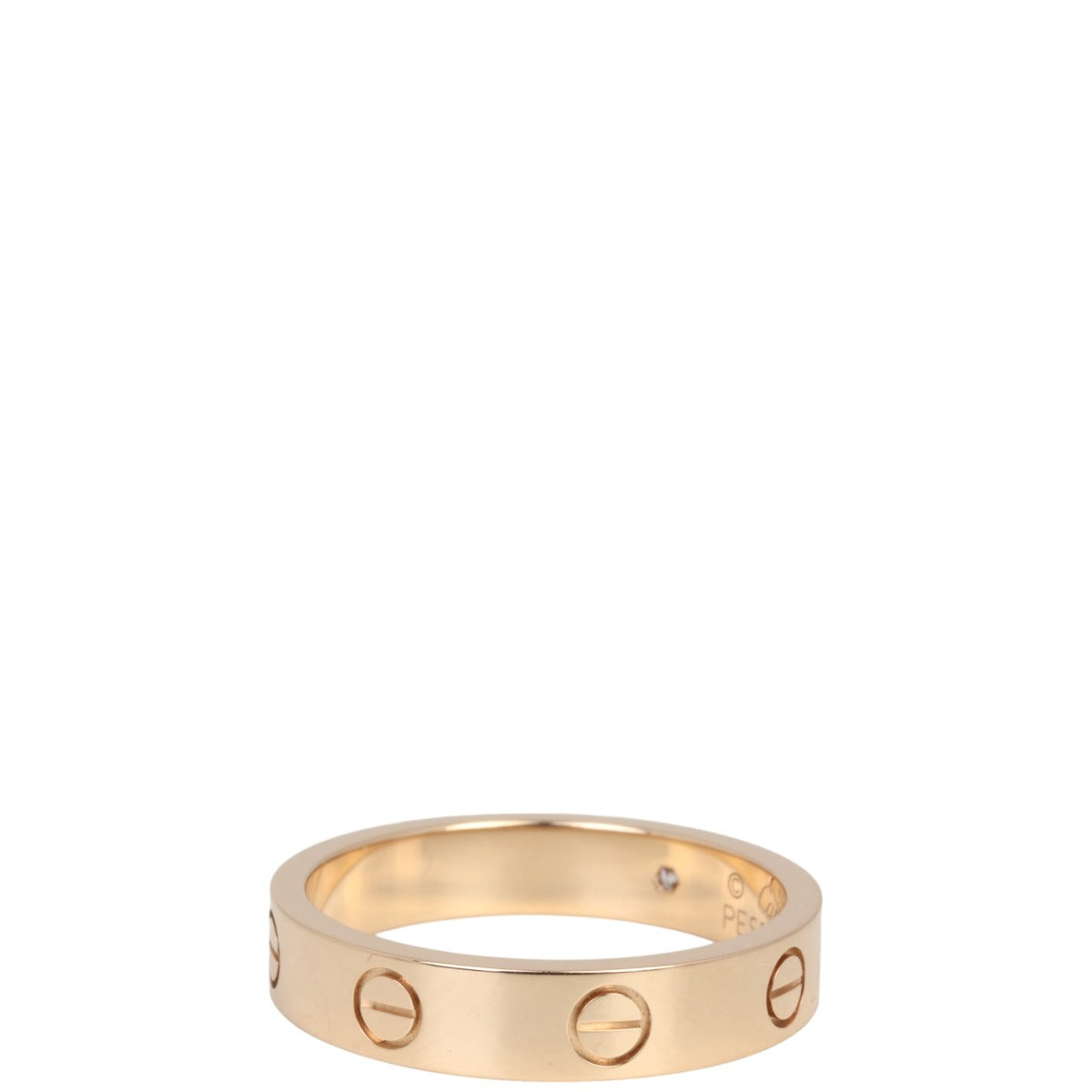 Cartier Love Wedding Band 18k Rose Gold 1 Diamond