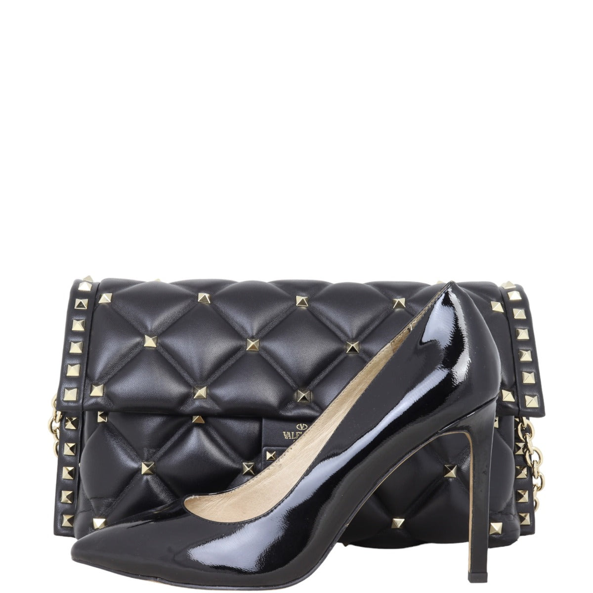 Valentino Candystud Chain Shoulder Bag