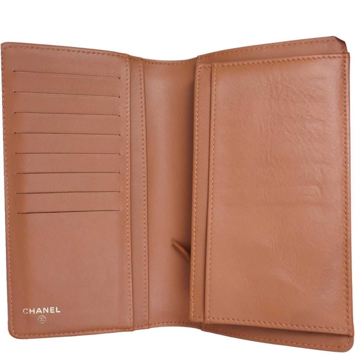 Chanel Boy Long Flap Wallet | Brown