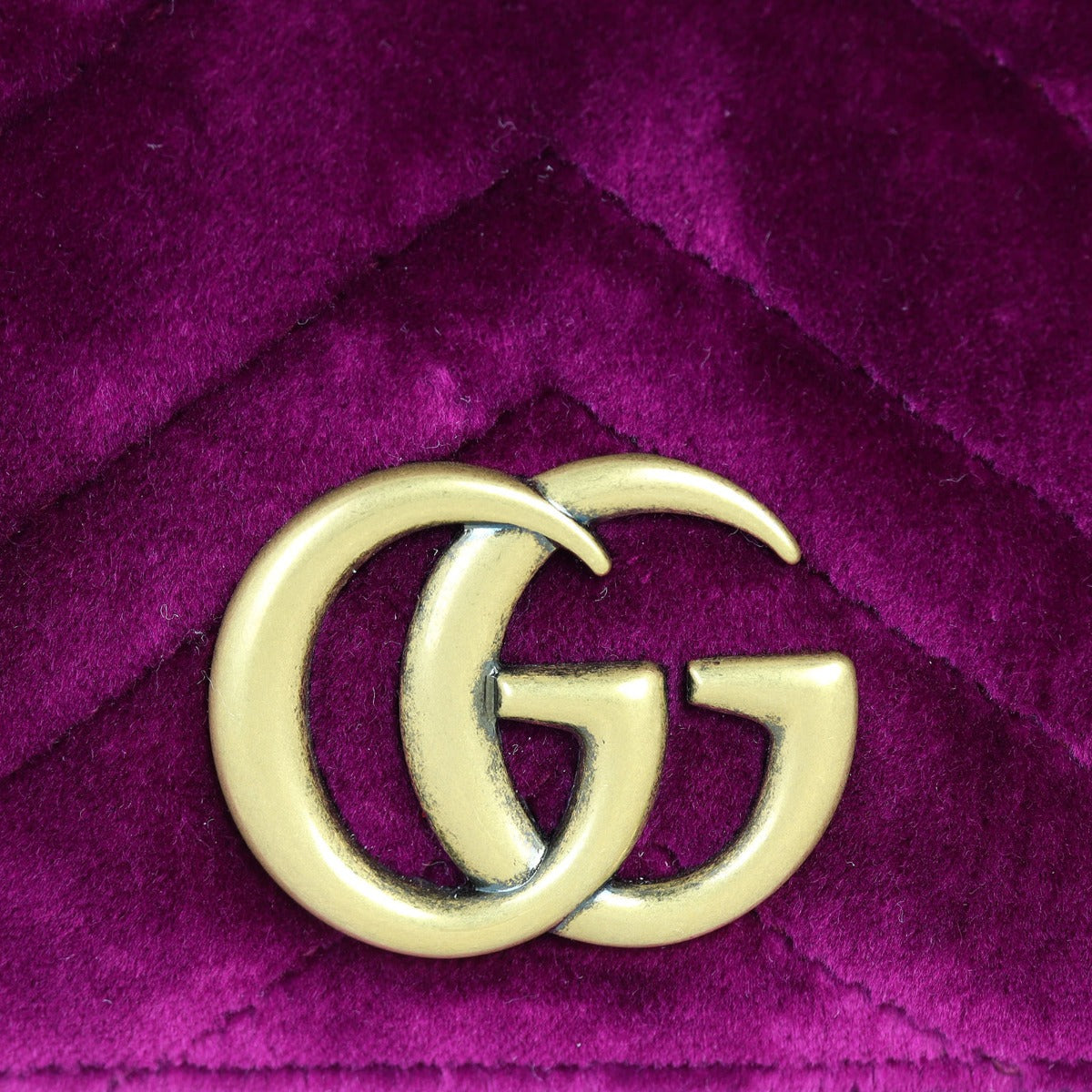 Gucci GG Marmont Velvet Super Mini Shoulder Bag
