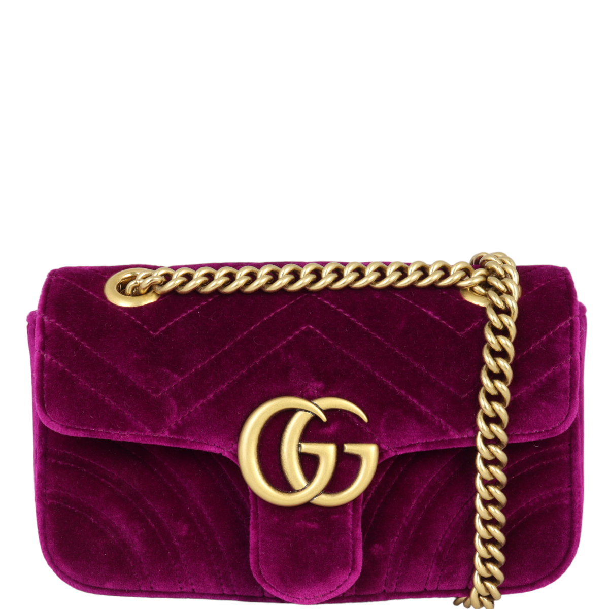 Gucci GG Marmont Velvet Mini Shoulder Bag