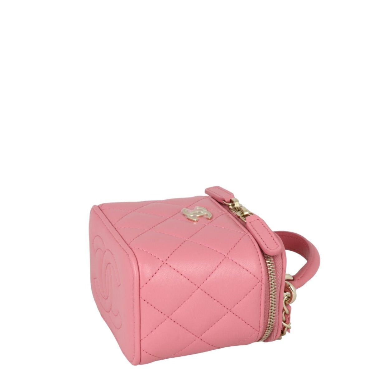 Chanel Top Handle Vanity Case Chain Bag Mini