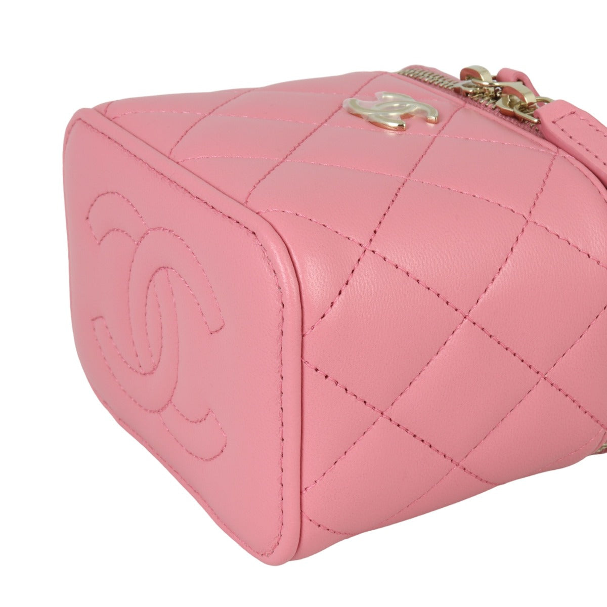 Chanel Top Handle Vanity Case Chain Bag Mini