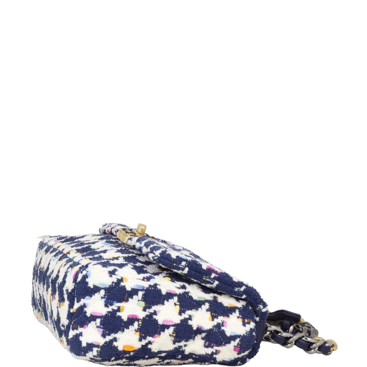 Chanel 19 Tweed Flap Bag Medium | Navy Blue White