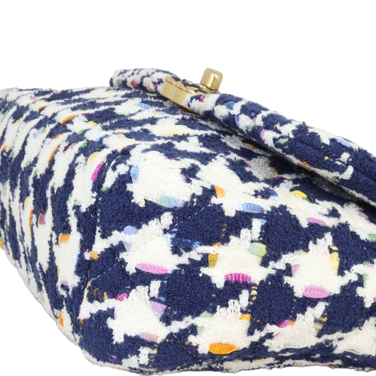 Chanel 19 Tweed Flap Bag Medium | Navy Blue White