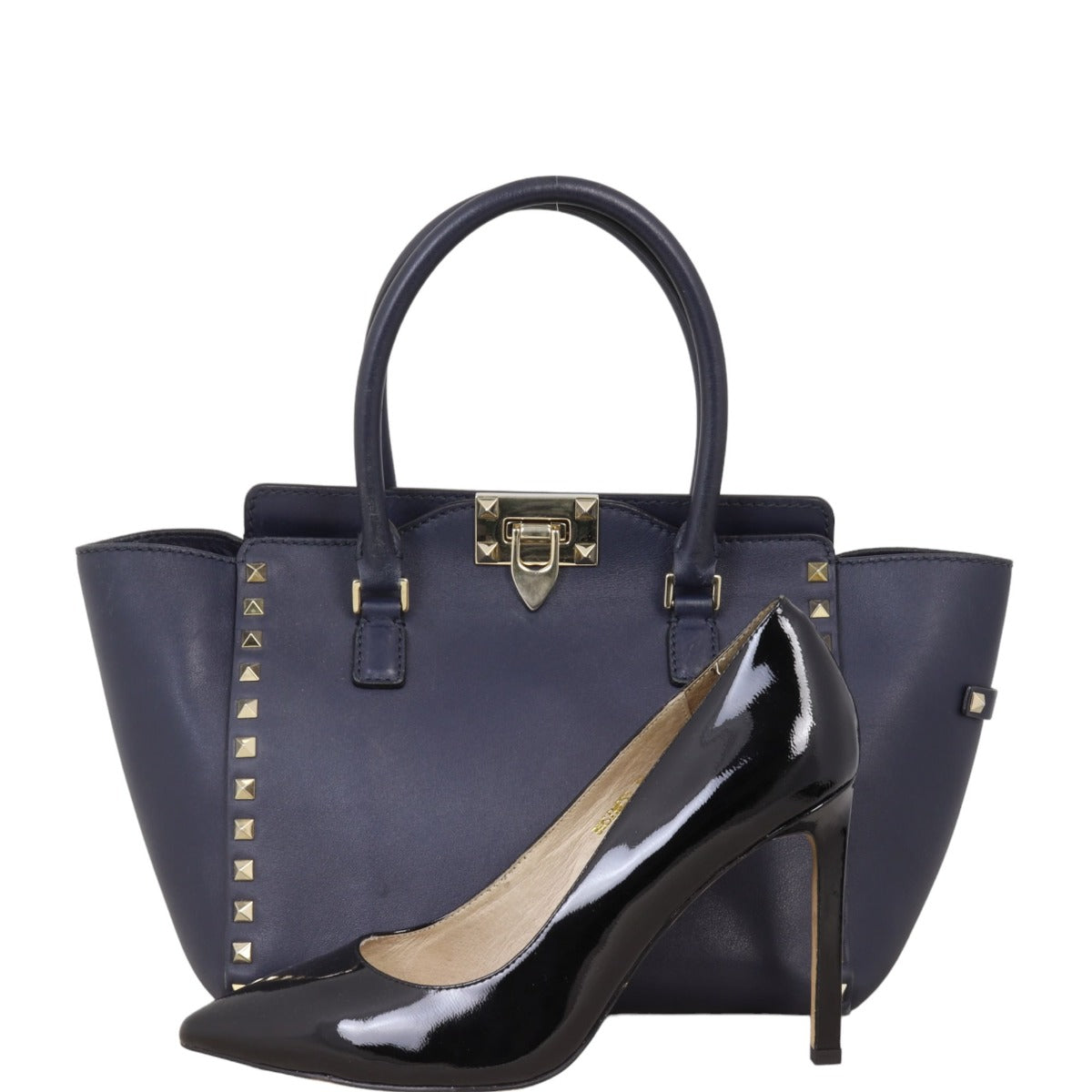 Valentino Rockstud Pagoda Tote Small