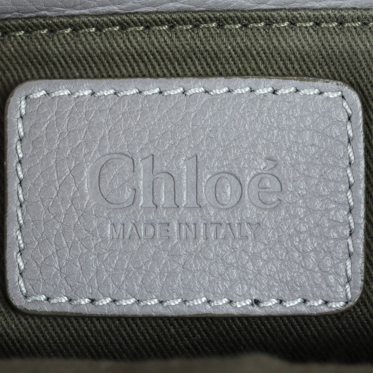 Chloe Marcie Medium Satchel Interior Stamp