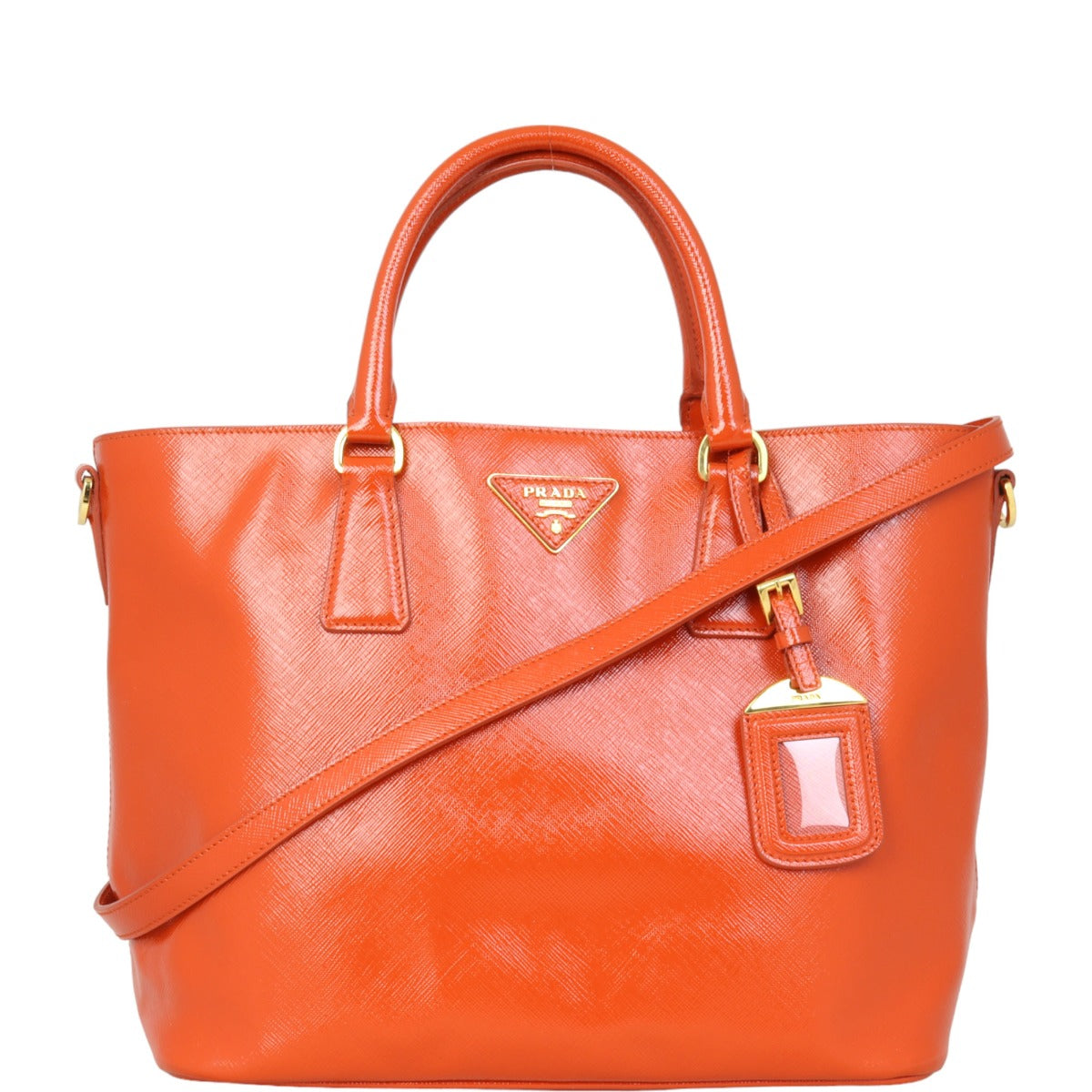 Prada Saffiano Vernice Lux Tote Large