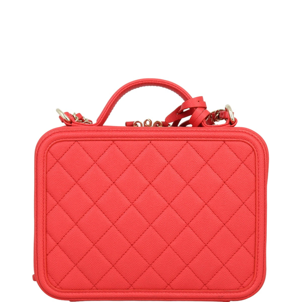 Chanel CC Filigree Vanity Medium | Red