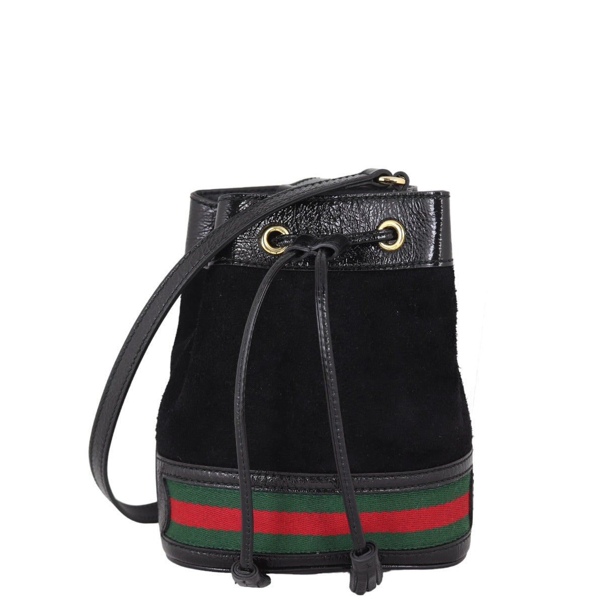 Gucci Ophidia Suede Bucket Bag Mini