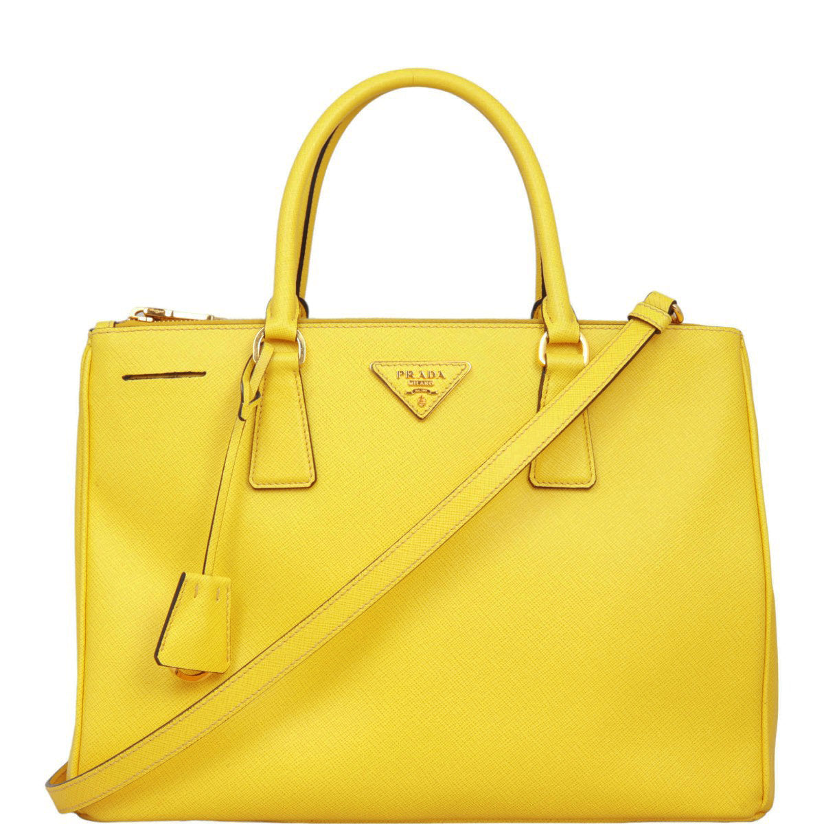 Prada Saffiano Lux Galleria Double Zip Tote Medium