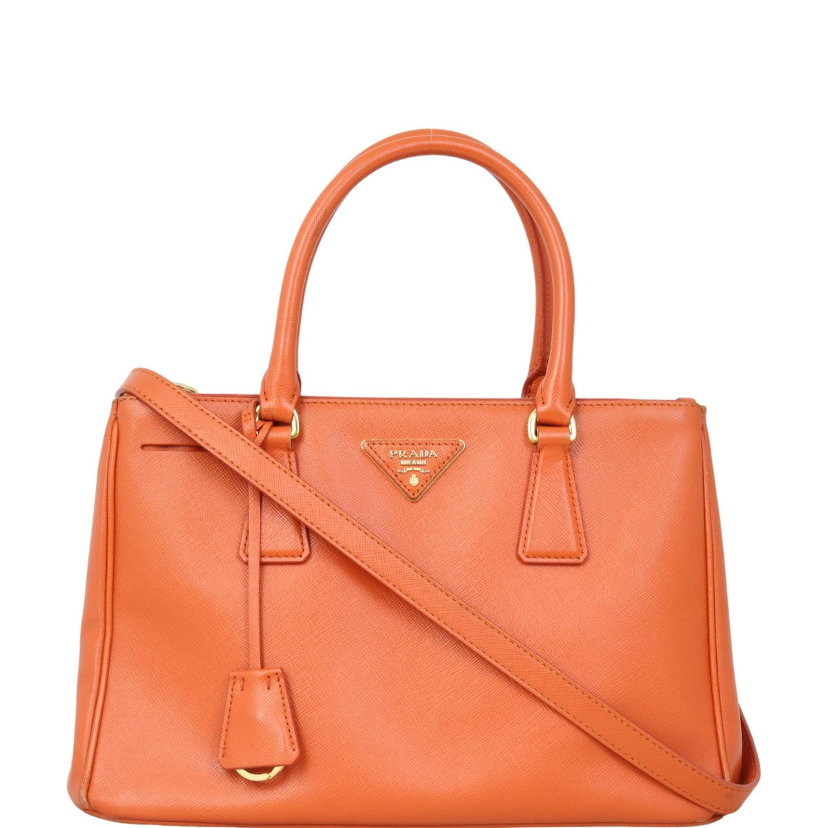 Prada Saffiano Lux Galleria Double Zip Tote Small