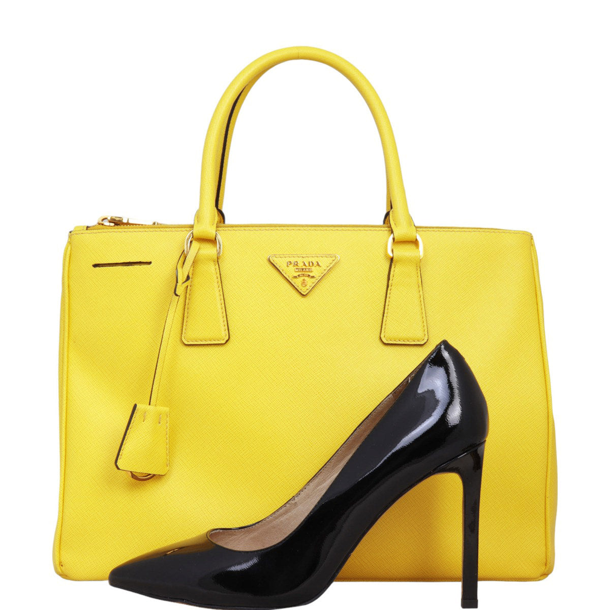 Prada Saffiano Lux Galleria Double Zip Tote Medium