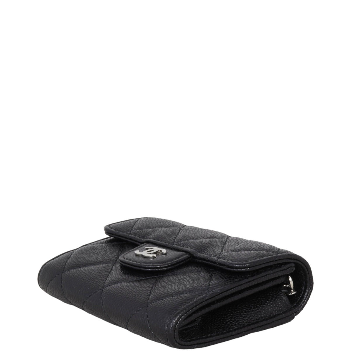 Chanel CC Card Holder on Chain | Black