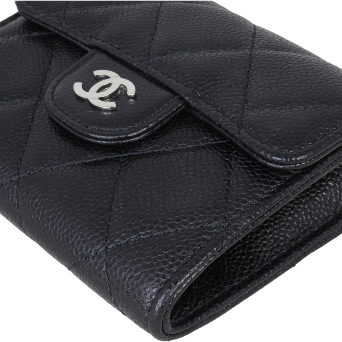 Chanel CC Card Holder on Chain | Black