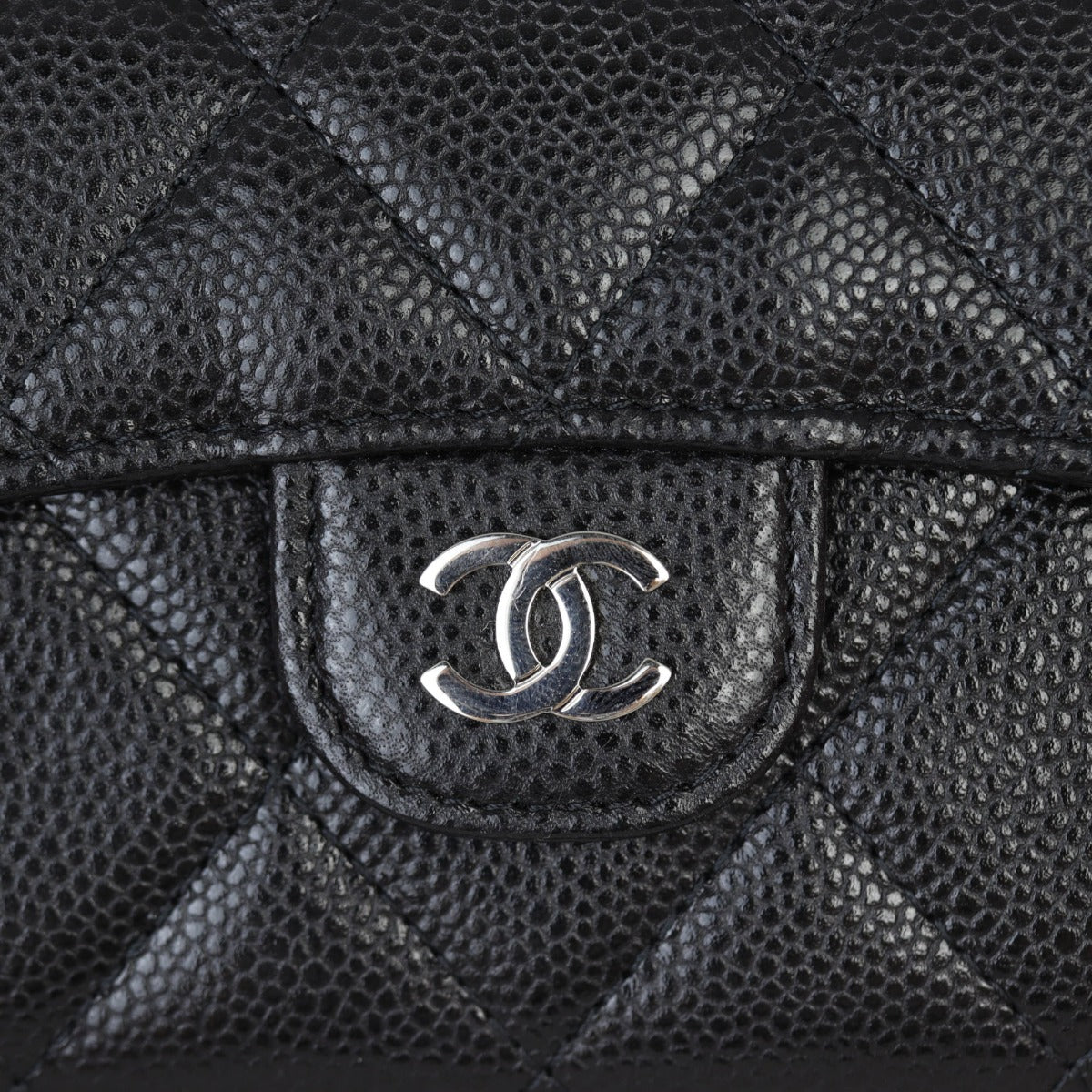 Chanel CC Card Holder on Chain | Black