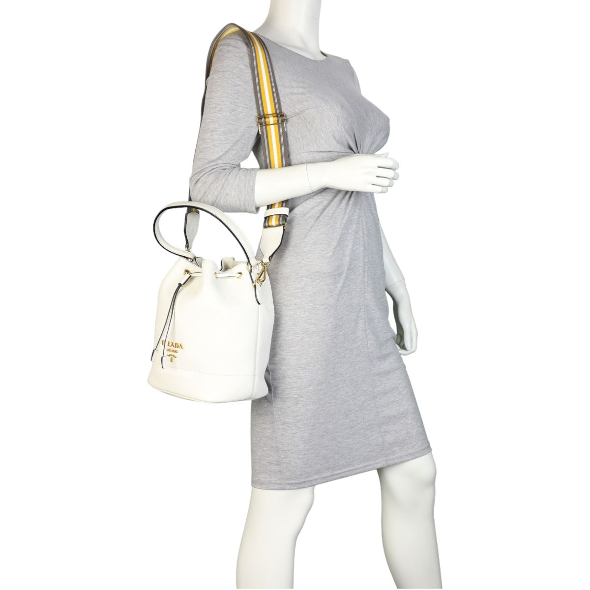 Prada Vitello Daino Bucket Bag