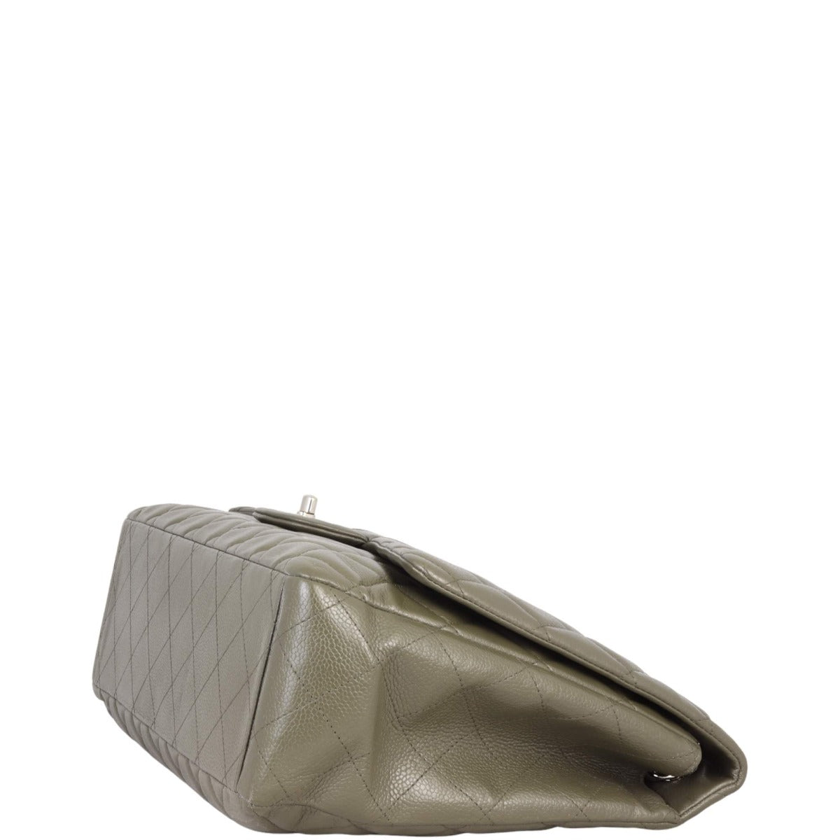 Chanel Classic Single Flap Maxi | Dark Grey Green