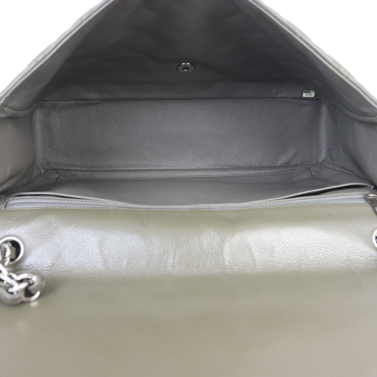 Chanel Classic Single Flap Maxi | Dark Grey Green