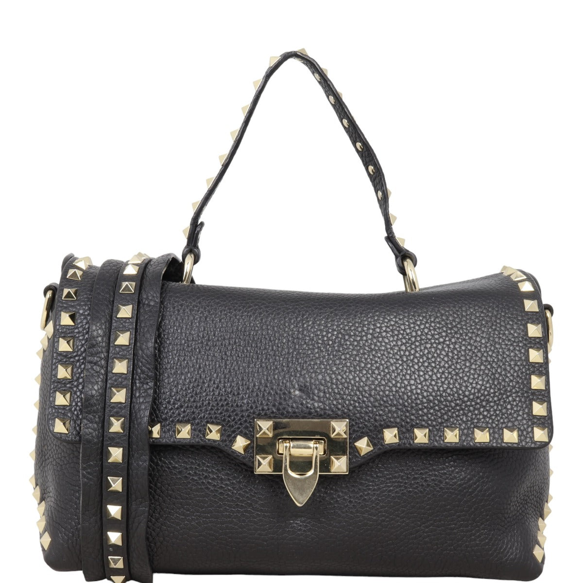 Valentino Rockstud Top Handle Bag
