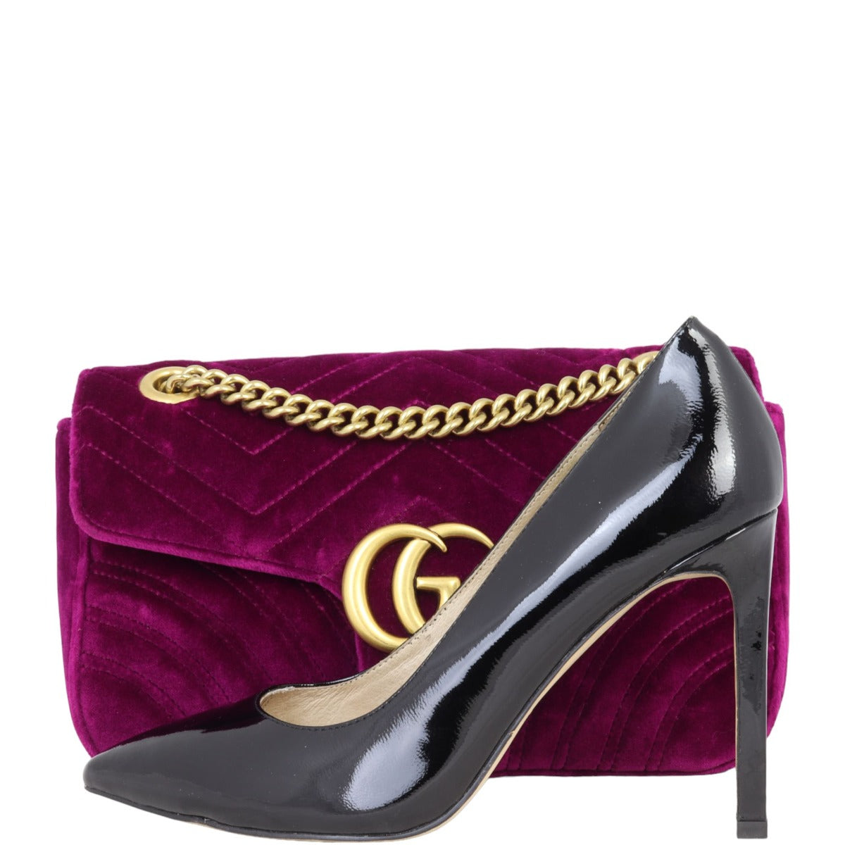 Gucci Marmont Velvet Small Shoulder Bag