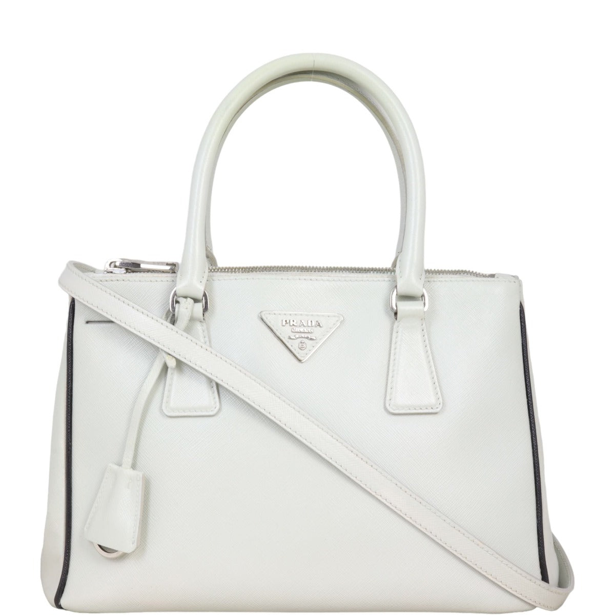 Prada Saffiano Lux Galleria Double Zip Tote Small