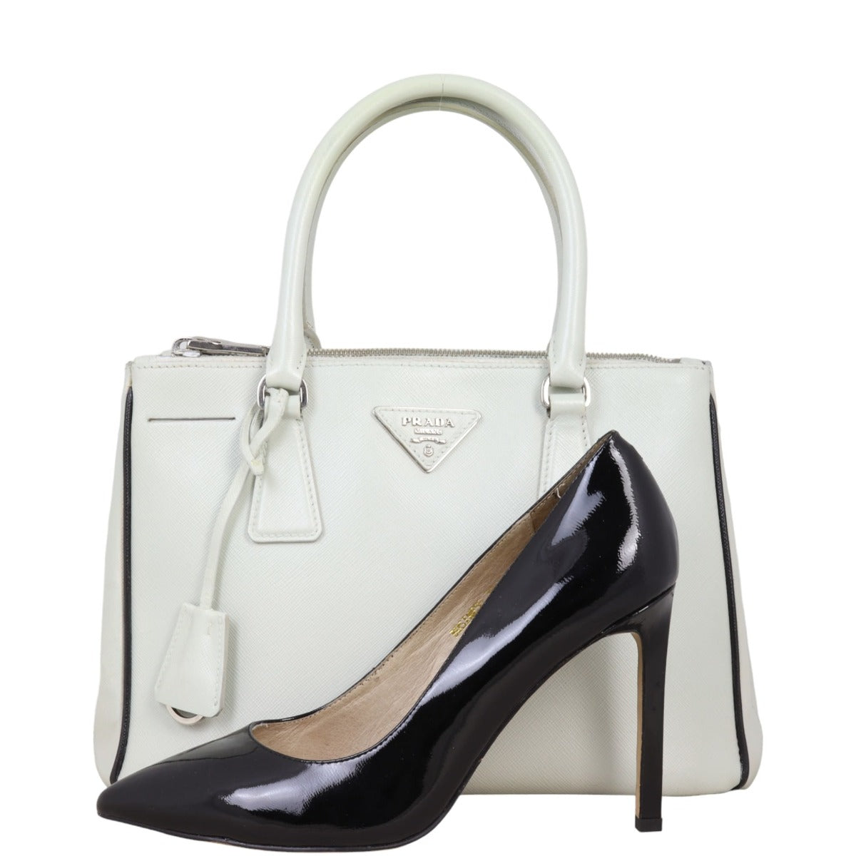 Prada Saffiano Lux Galleria Double Zip Tote Small