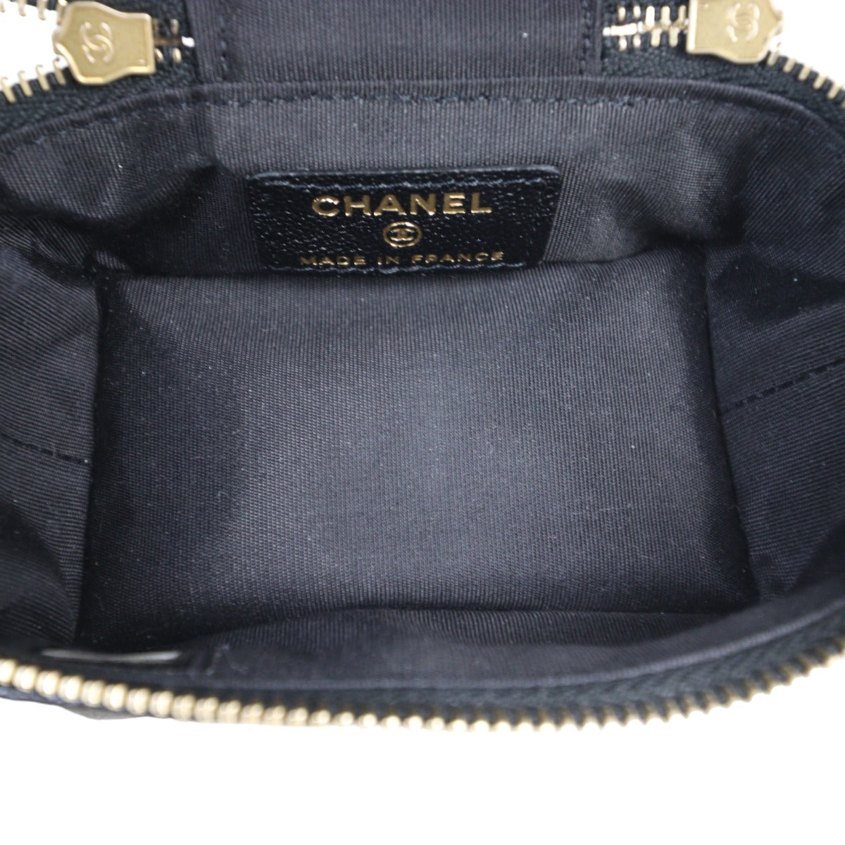 Chanel Top Handle Vanity Case Chain Bag Mini