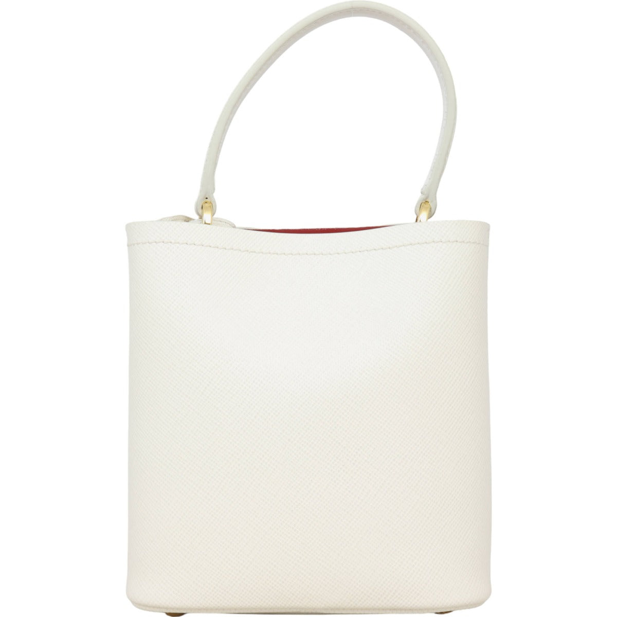 Prada Panier Saffiano Cuir Embellished Small Tote