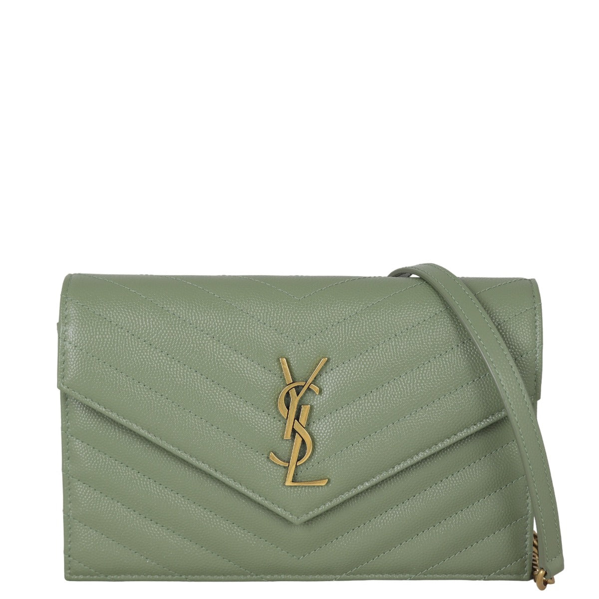 Saint Laurent Cassandre Envelope Chain Wallet