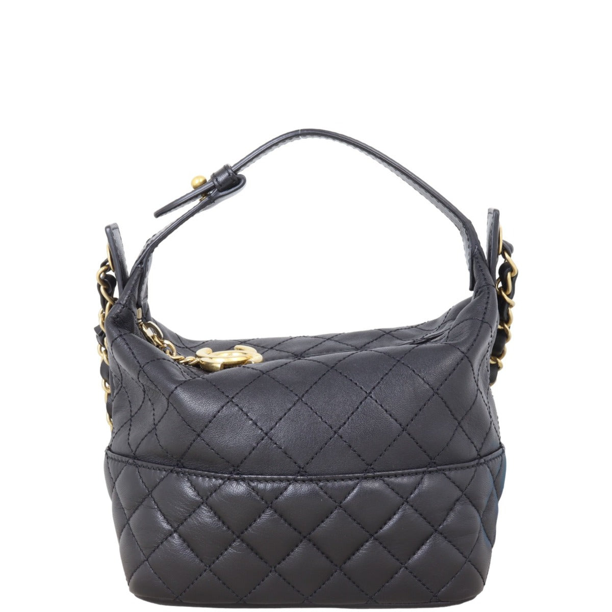 Chanel CC Quilted Hobo Bag