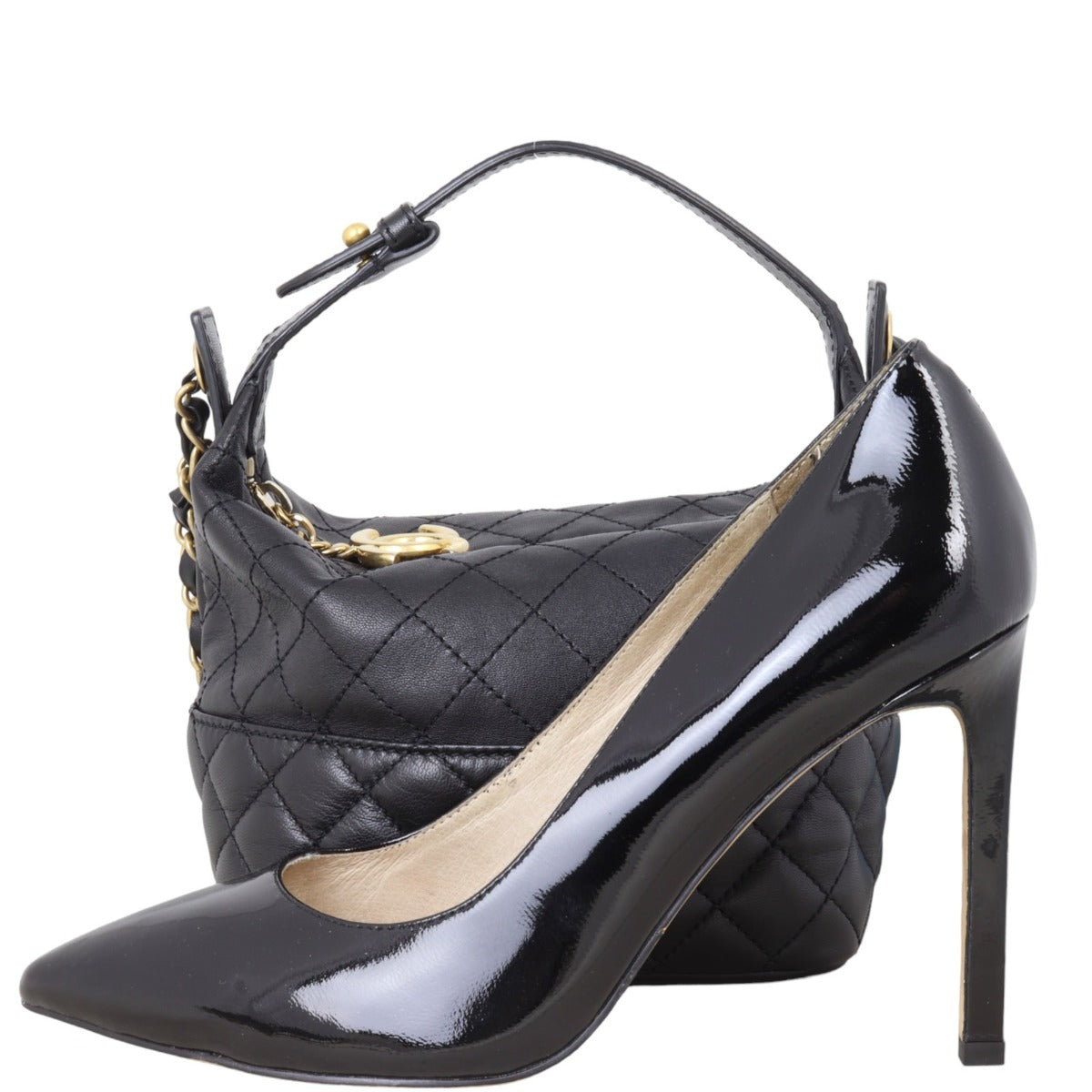 Chanel CC Quilted Hobo Bag