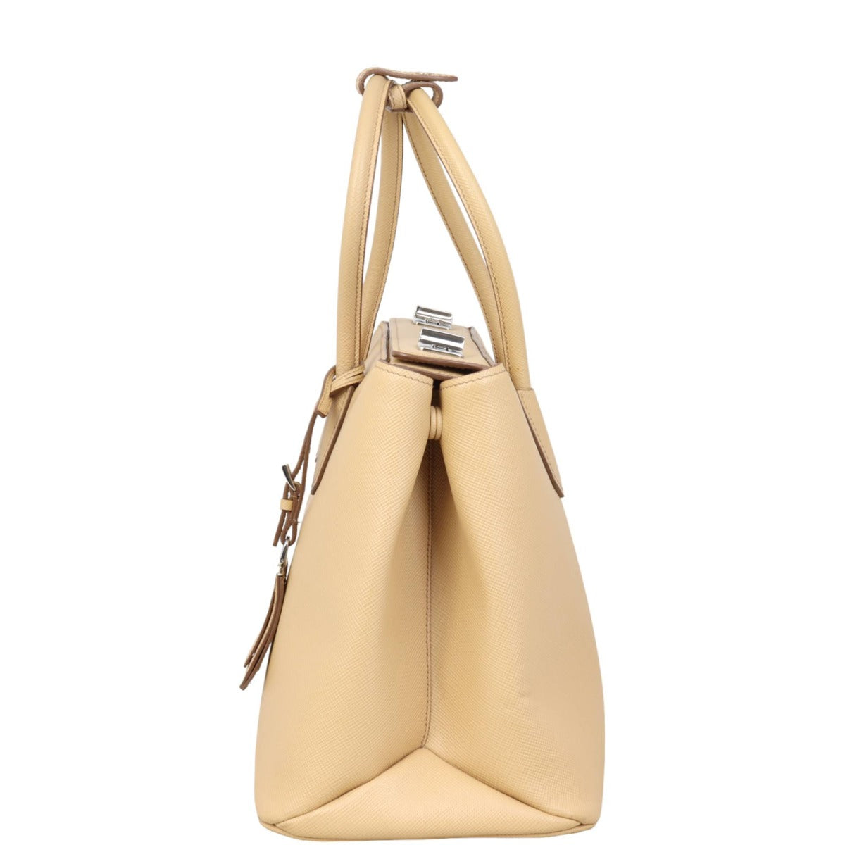 Prada Saffiano Cuir Twist Lock Tote